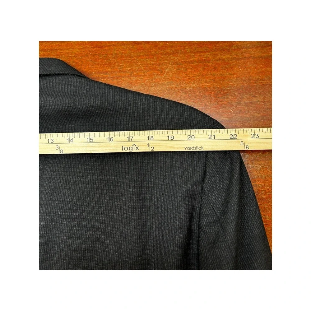 Hickey Freeman Wool Suit Set Men 48L 36x30‎ Gray USA Union Made 2-Piece Classic